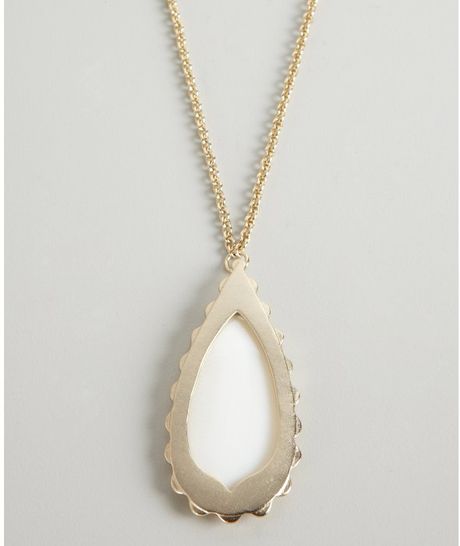 Kendra Scott Gold Rosalie Mother Of Pearl Pendant Necklace ...