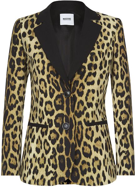 Moschino Cheap & Chic Leopard Print Blazer in Animal (leopard) | Lyst