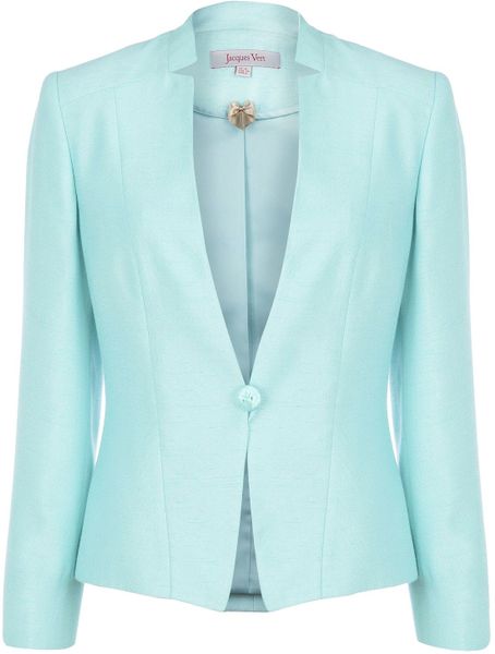 Jacques Vert Mint Occasion Jacket in Blue (Light Green) | Lyst