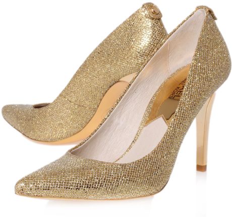Michael Michael Kors Dover Court Shoes in Gold (White) | Lyst
