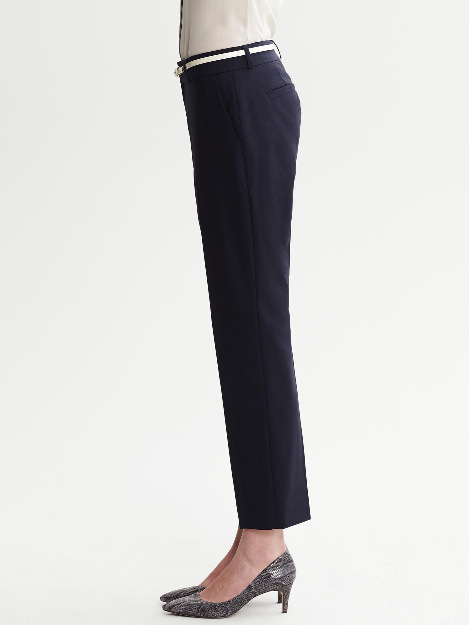 Banana Republic Blue Martinfit Navy Lightweight Wool Trouser Lyst