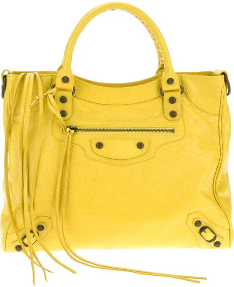 Balenciaga Paper A4 in Yellow | Lyst