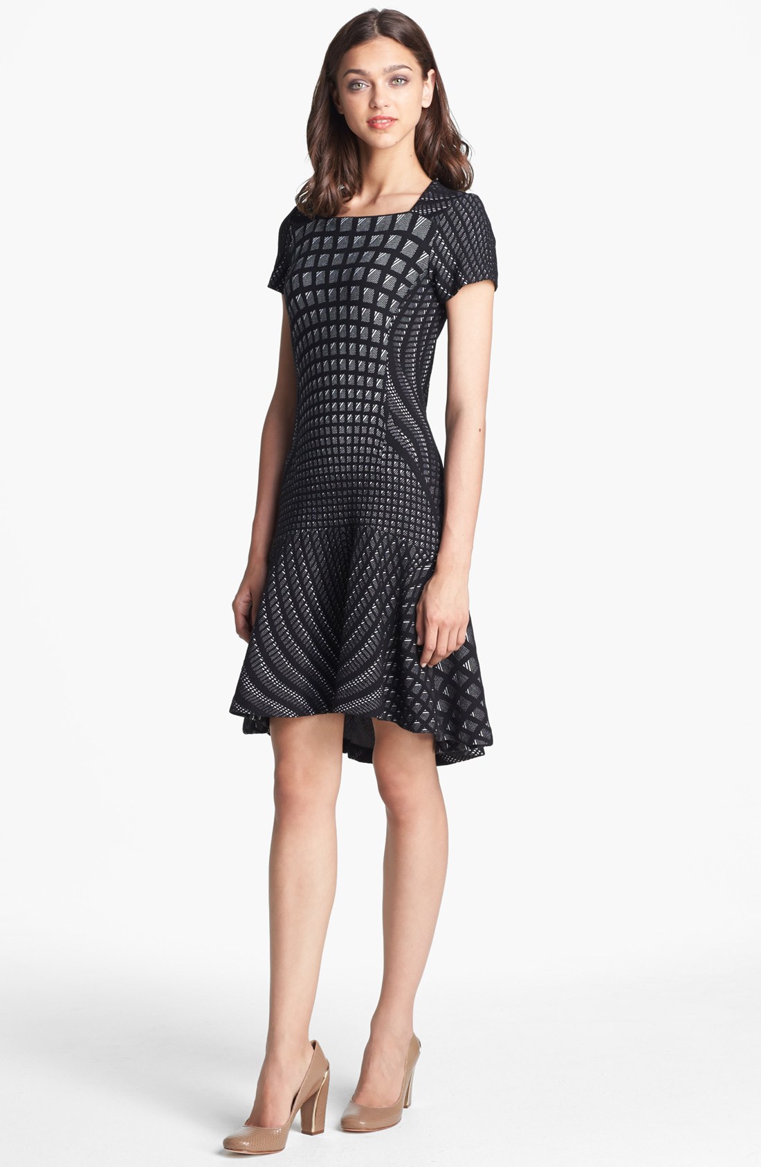 diane furstenberg hansine knit a line dress in black diane furstenberg hansine knit a line dress in black