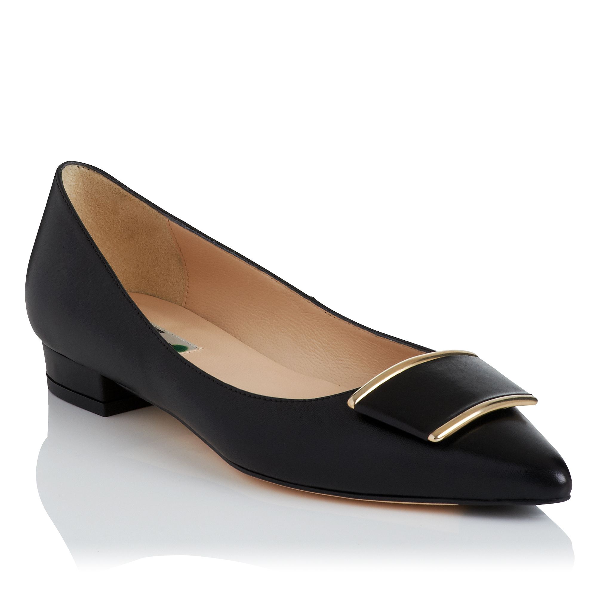 L.k.bennett Amelia Flat Shoes in Black | Lyst
