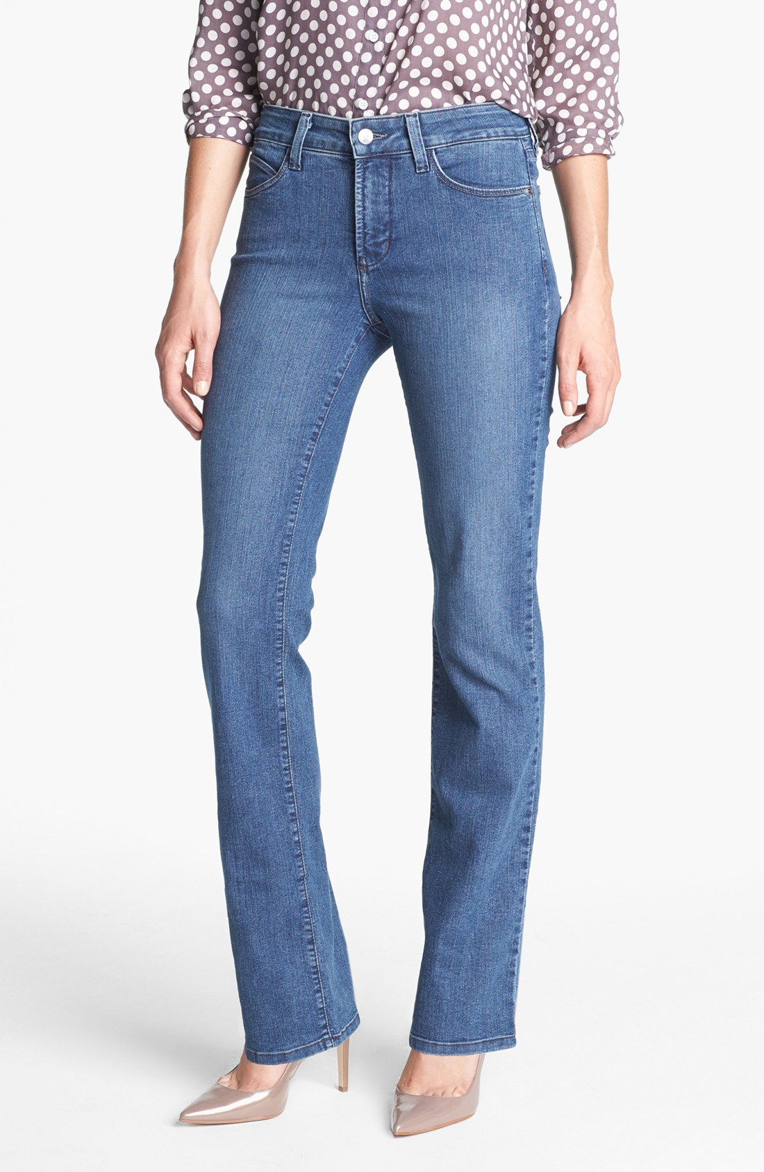 Nydj Barbara Stretch Bootcut Jeans in Blue (New Orleans) | Lyst