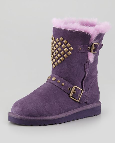 Ugg Adrianna Studded Heart Boot Purple Velvet in Purple (PURPLE VELVET ...