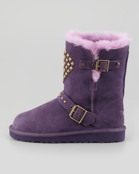 Ugg Adrianna Studded Heart Boot Purple Velvet in Purple (PURPLE VELVET ...