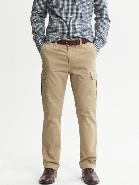 Banana Republic Slim-Fit Cargo Pant in Beige for Men (Graham cracker ...