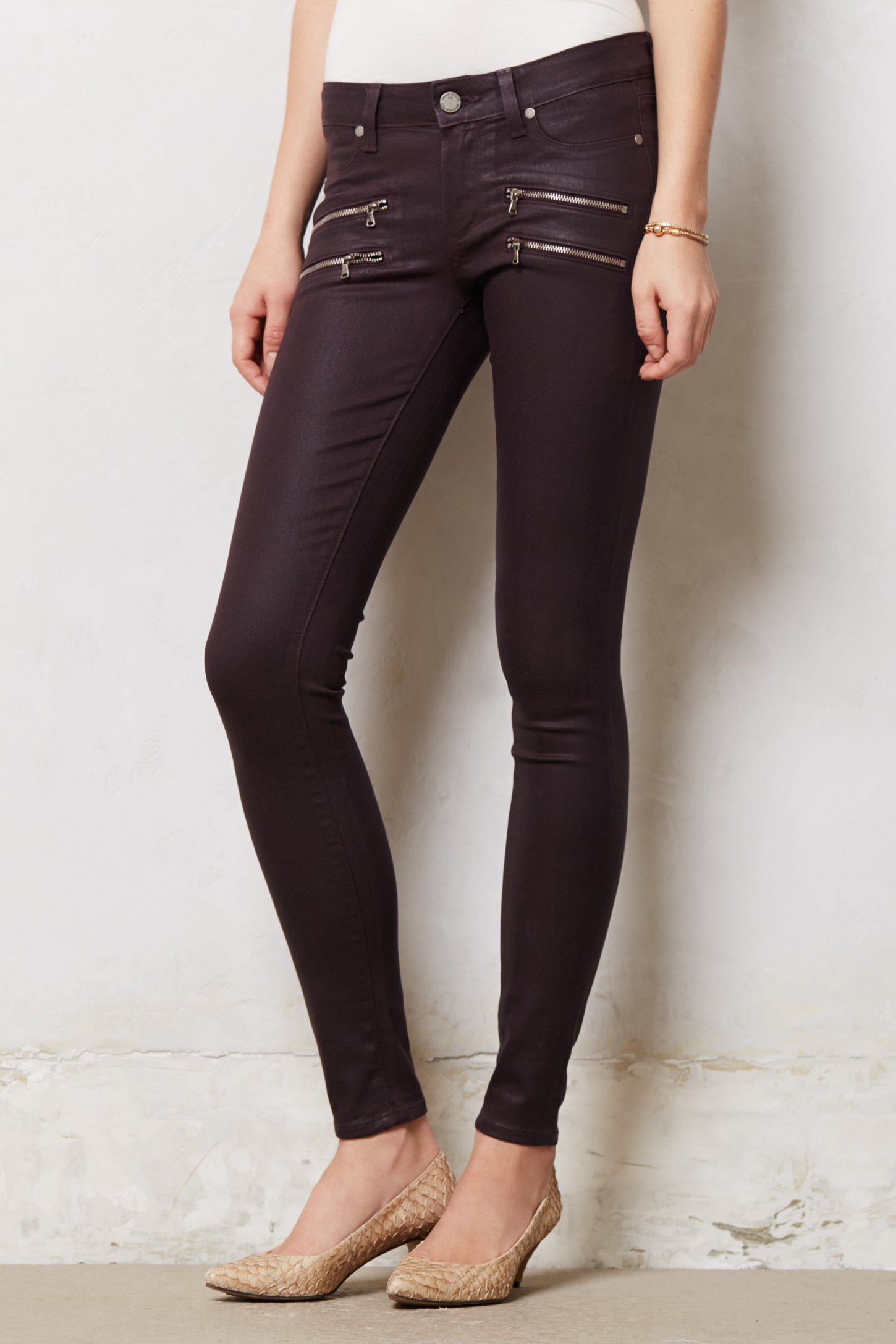 Lyst - Paige Edgemont Ultra Skinny Jeans in Black