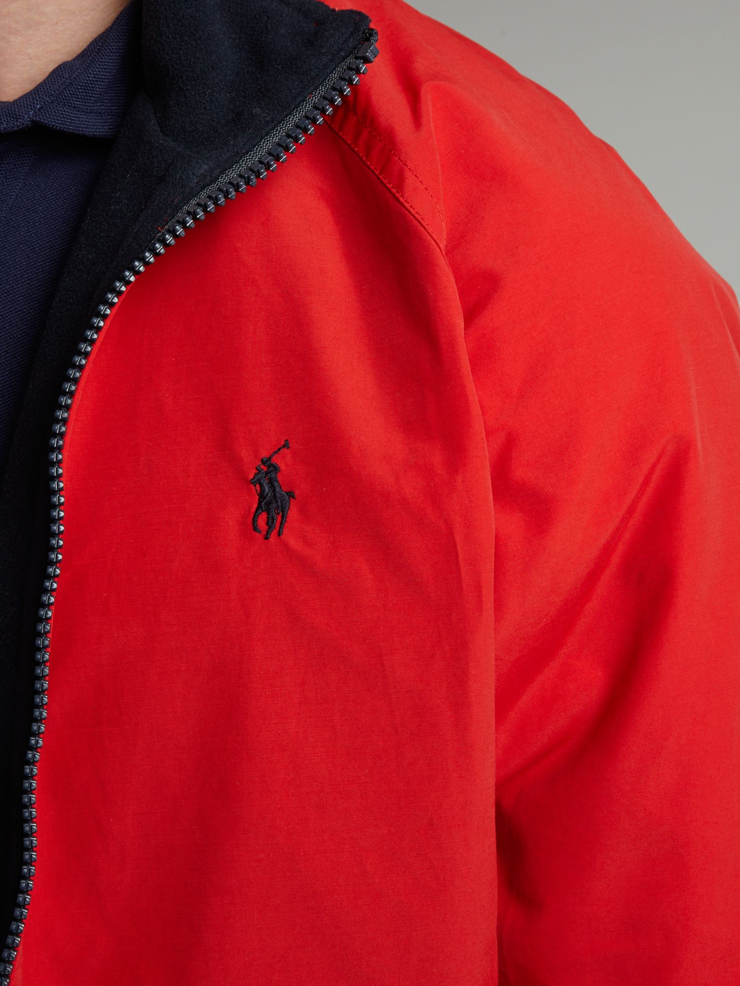 polo red bomber jacket