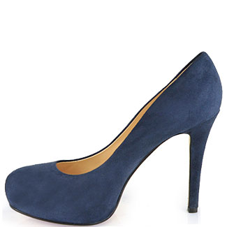 Kate spade new york Lori Navy Suede Pumps in Blue | Lyst