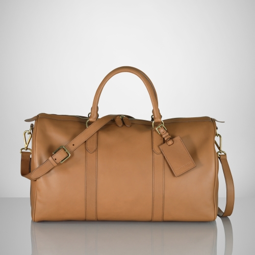 ralph lauren duffle bag leather