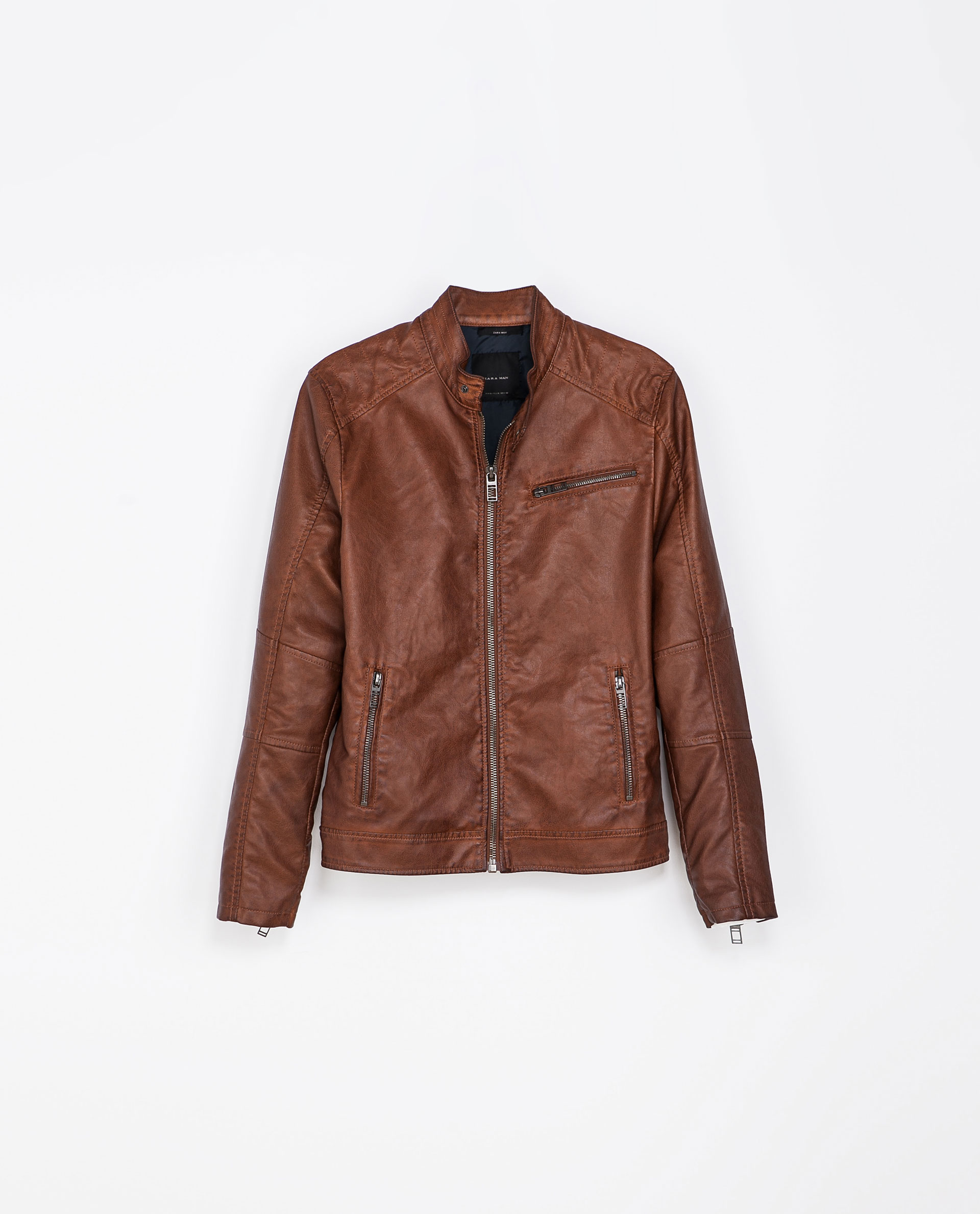 Zara Dyed Jacket In Brown For Men Lyst Gallery