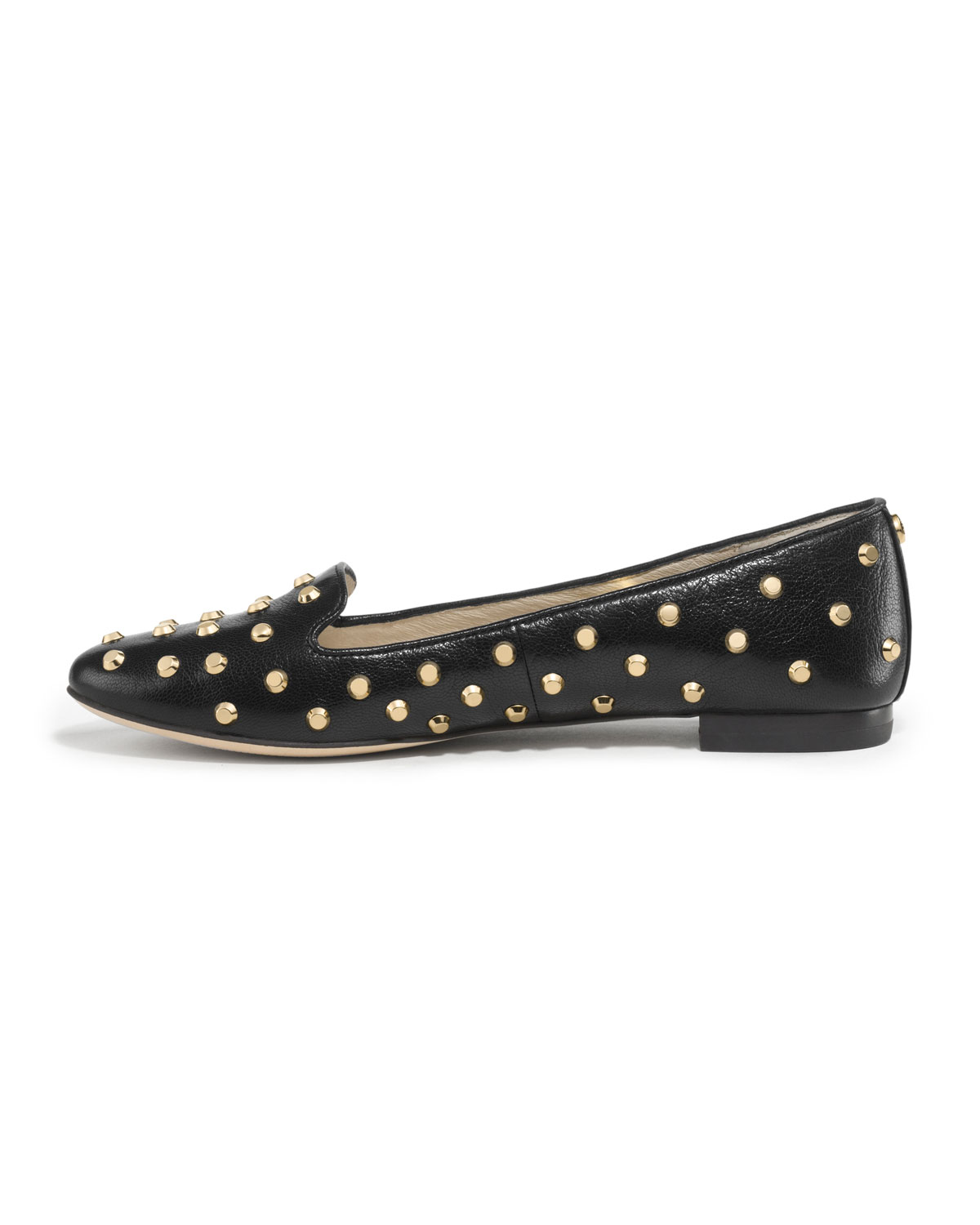 Lyst - Michael Kors Ailee Studded Flat in Black