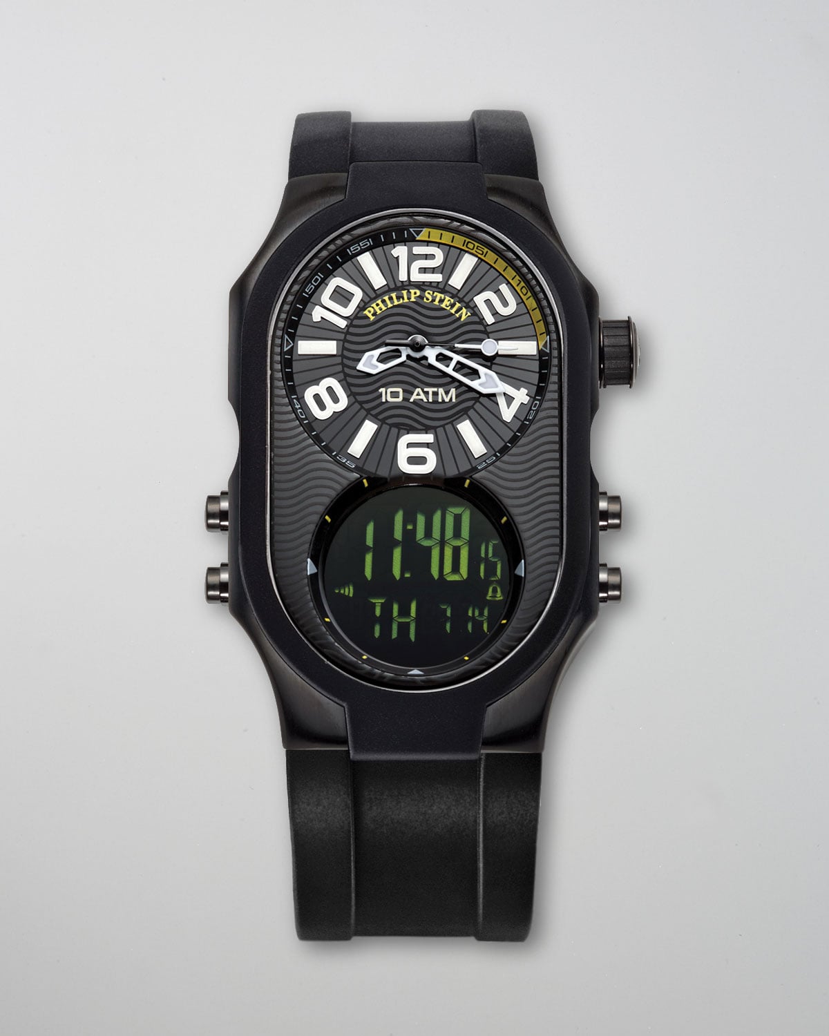 Philip stein Mens Analog/digital Watch in Black for Men Lyst