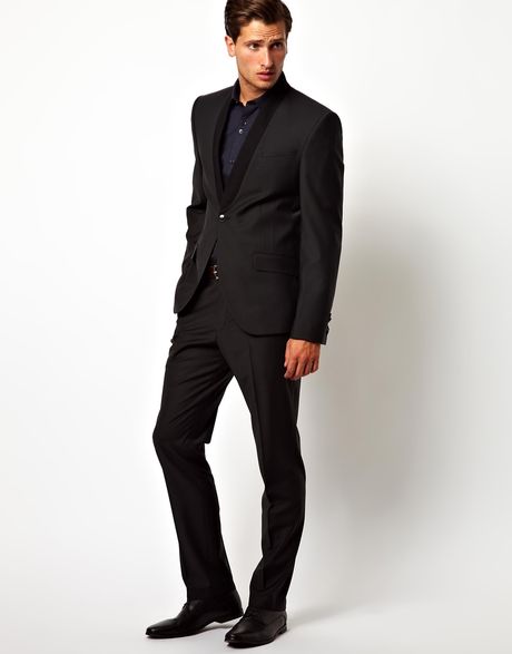 Asos Red Eleven Slim Fit Suit Pant in Black in Black for Men | Lyst