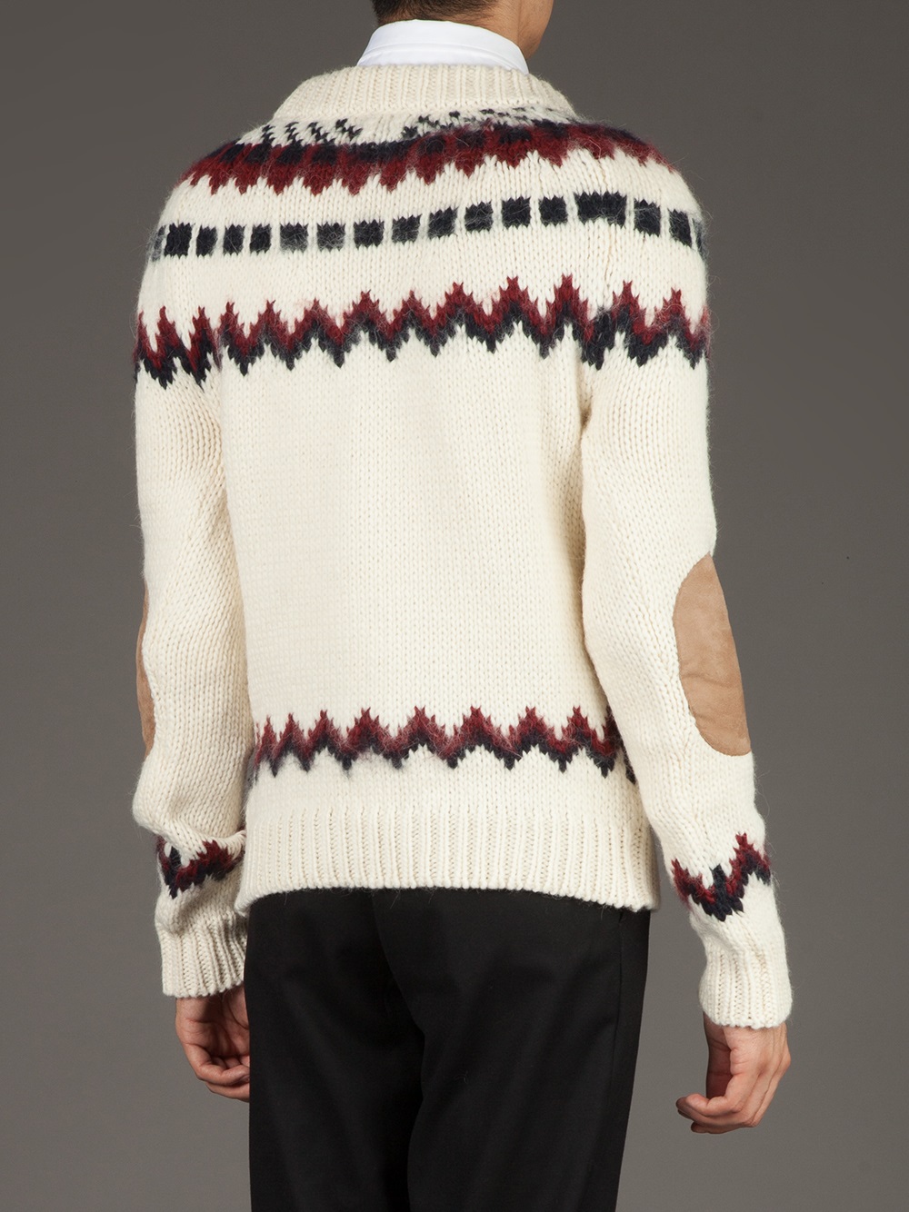 yves saint laurent white jumper