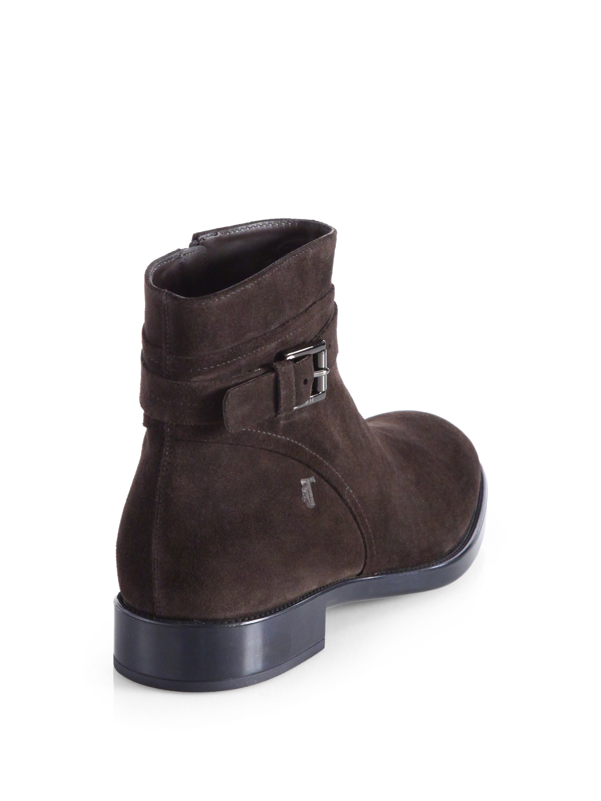 tod's suede boots mens