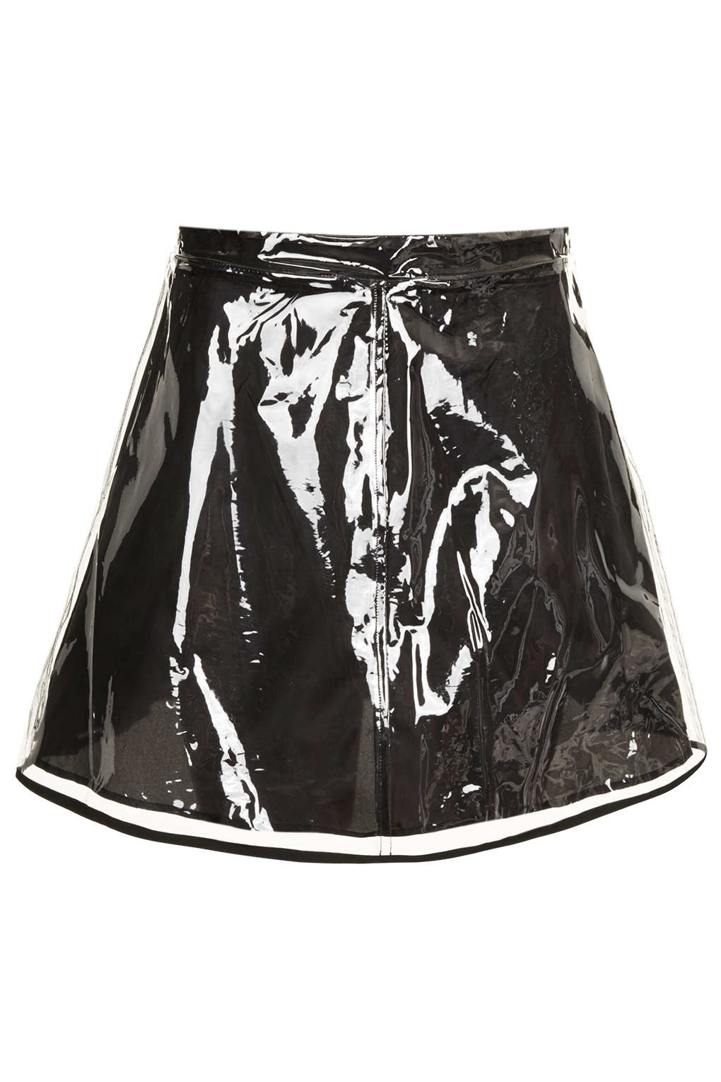 Topshop Clear Plastic Skirt in Black (clear) | Lyst