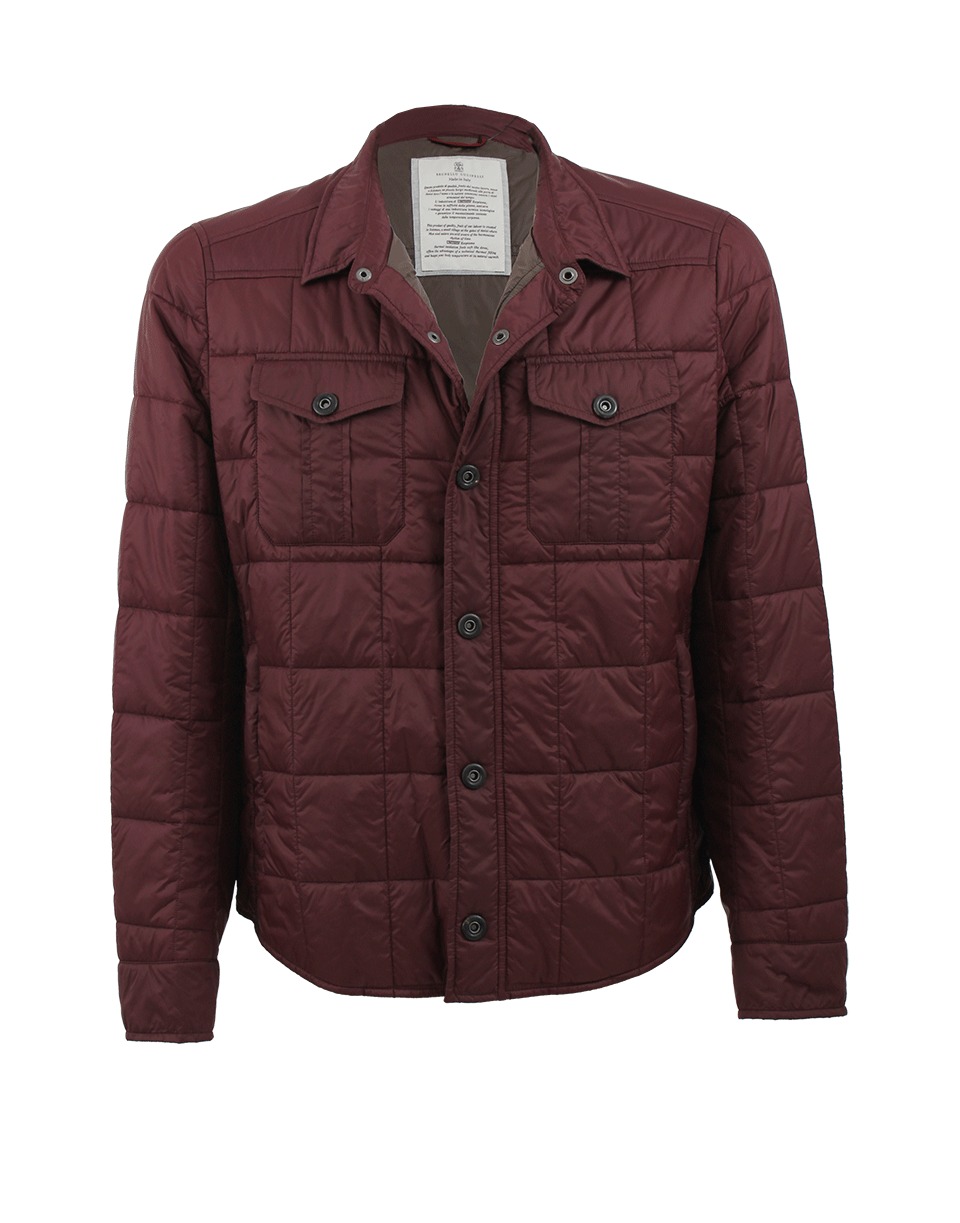 Lyst Brunello Cucinelli Mens Snap Button Shirt Jacket in Red for Men