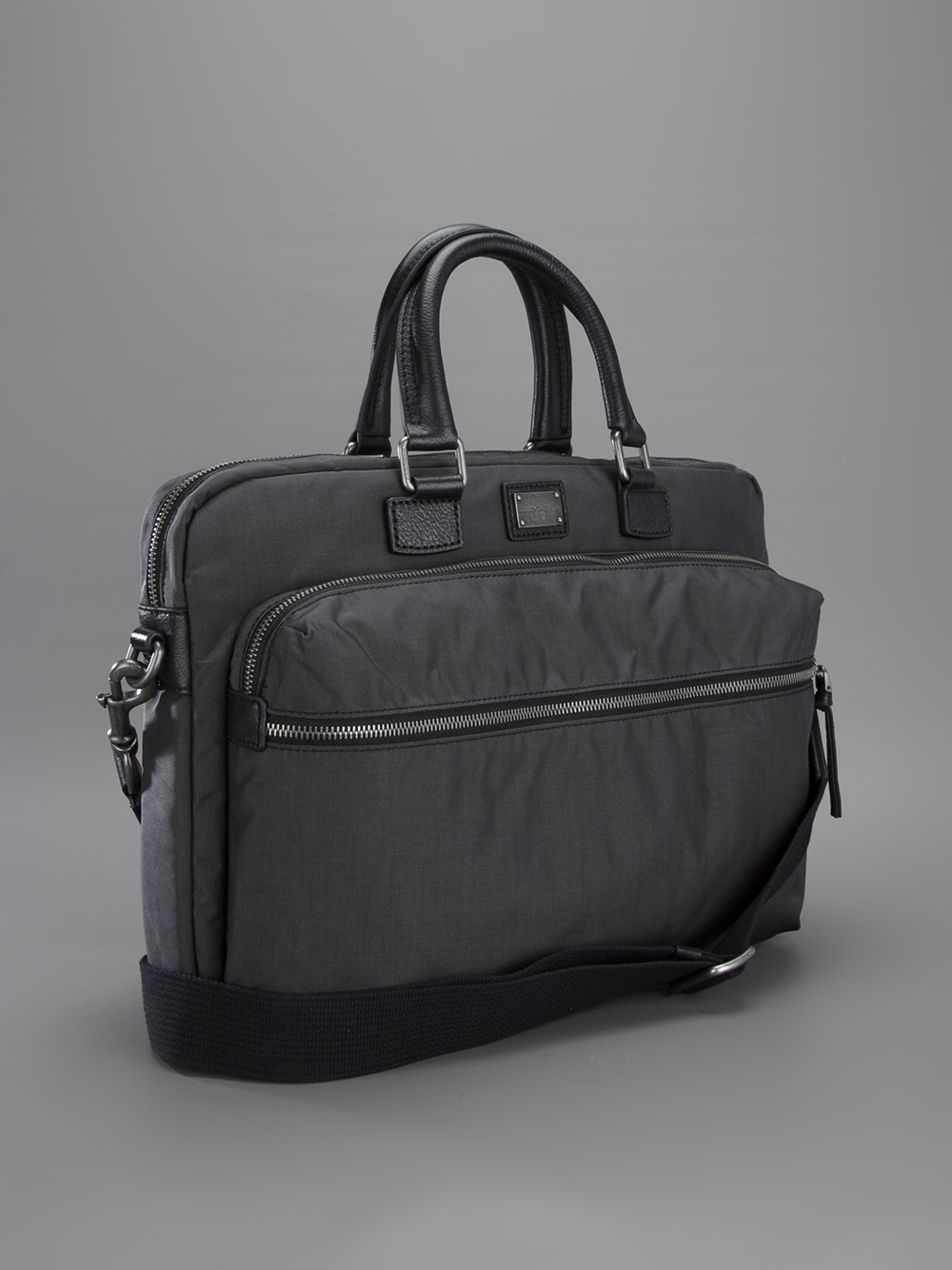 Lyst - Dolce & gabbana Leather Handle Briefcase in Gray for Men
