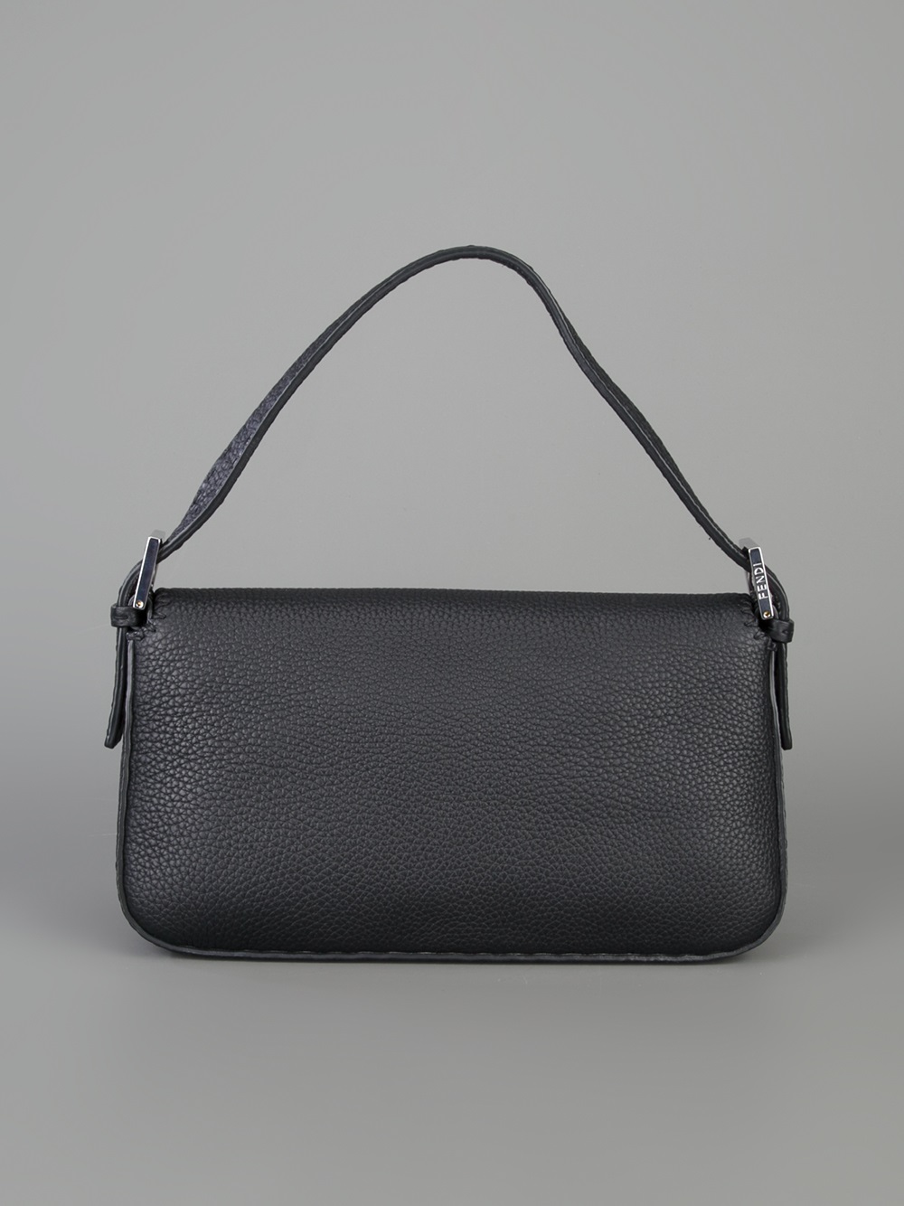Lyst - Fendi Selleria Baguette Bag in Black