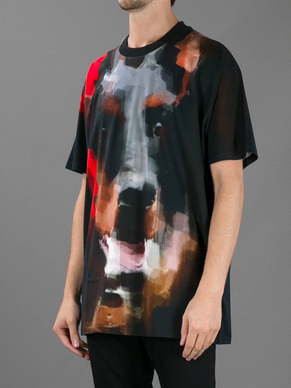 Lyst - Givenchy Dog Print Tshirt in Black for Men