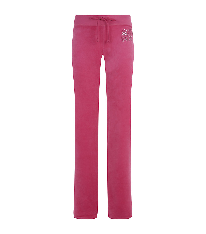 Juicy couture Choose Juicy Velour Tracksuit Pants in Hot Pink in Red ...
