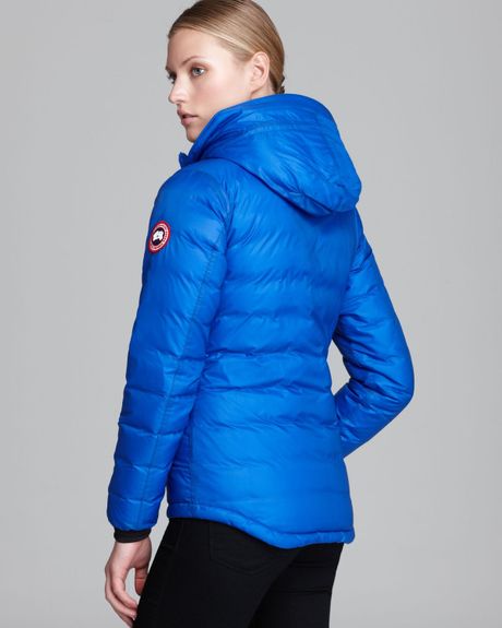 Canada Goose Down Coat Pbi Camp Hooded Lightweight in Blue | Lyst