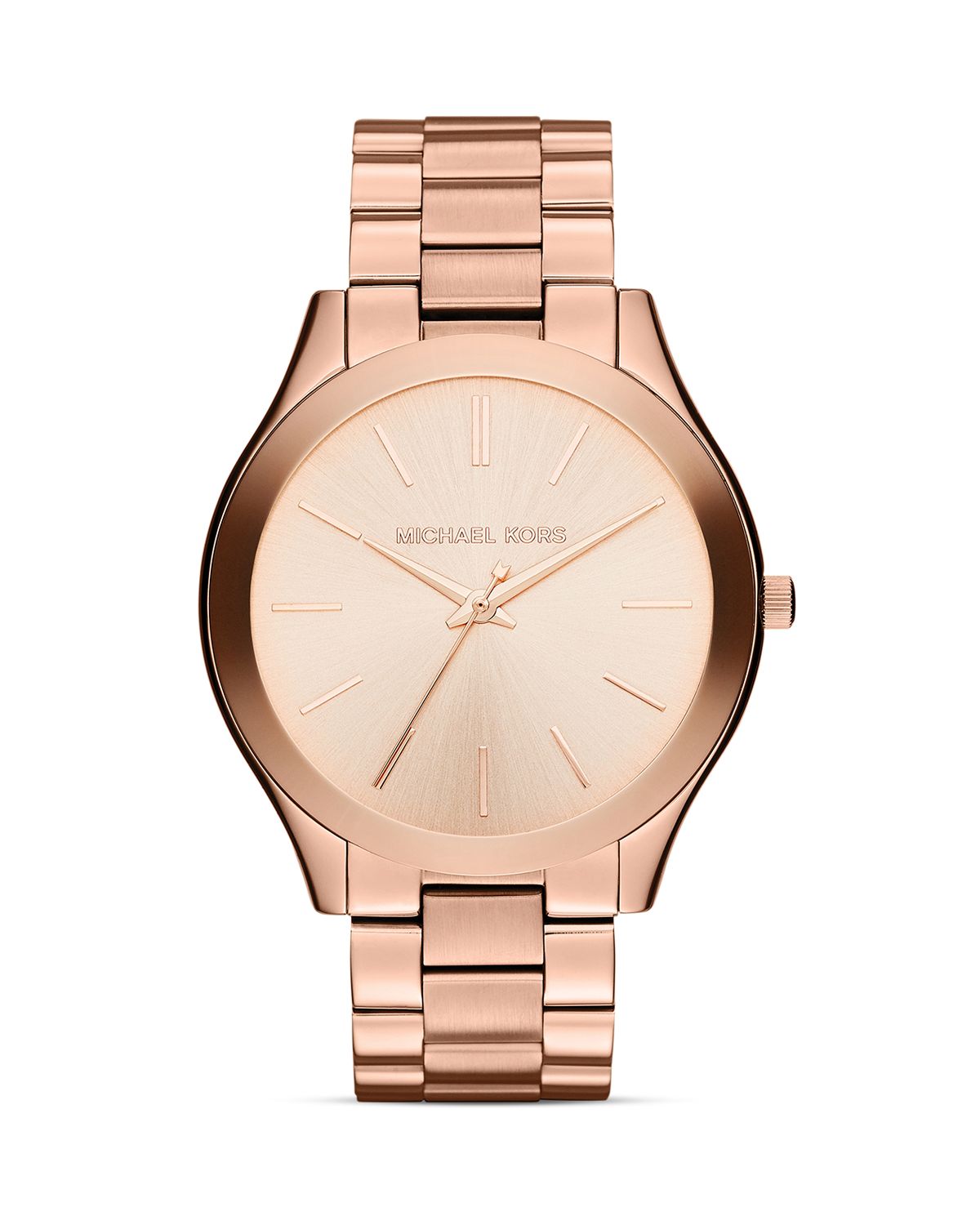 Michael kors Mid-size Rose Gold Tone Slim Runway Three-hand Watch, 42mm