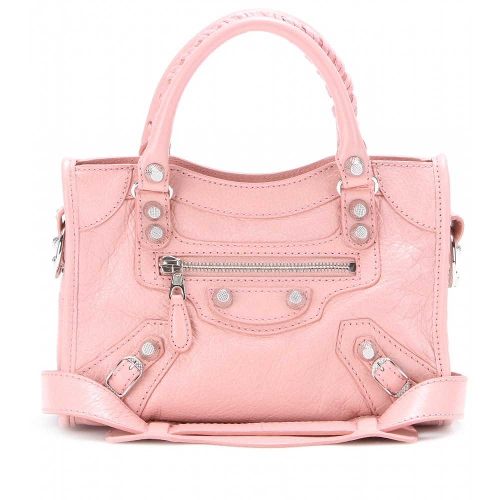 Balenciaga Giant 12 Mini City Leather Bag in Pink (rose peche) | Lyst