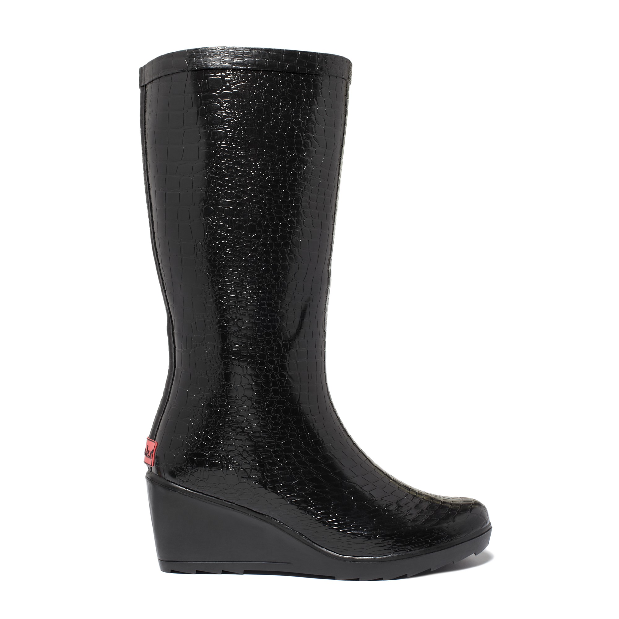 chooka short black rain boots