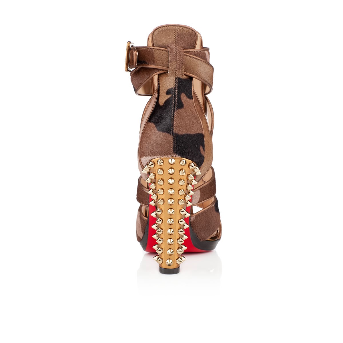 louboutins sneakers - Christian louboutin Keny Spikes Camouflage in Brown (red) | Lyst