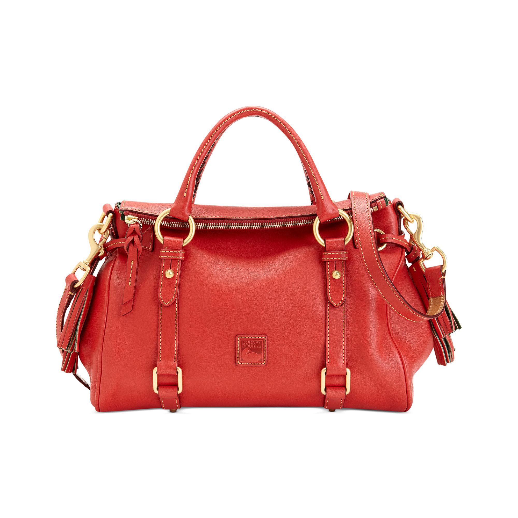 Dooney & bourke Florentine Vachetta Small Satchel in Red | Lyst