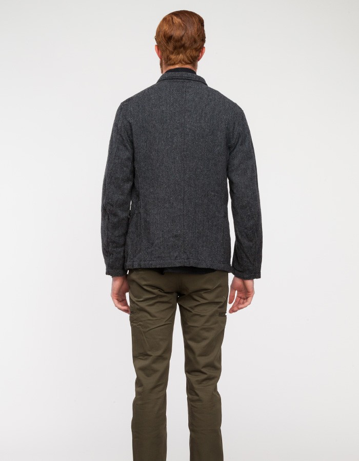 Lyst - Engineered Garments Grey Herringbon Bedford Jacket in Gray for Men