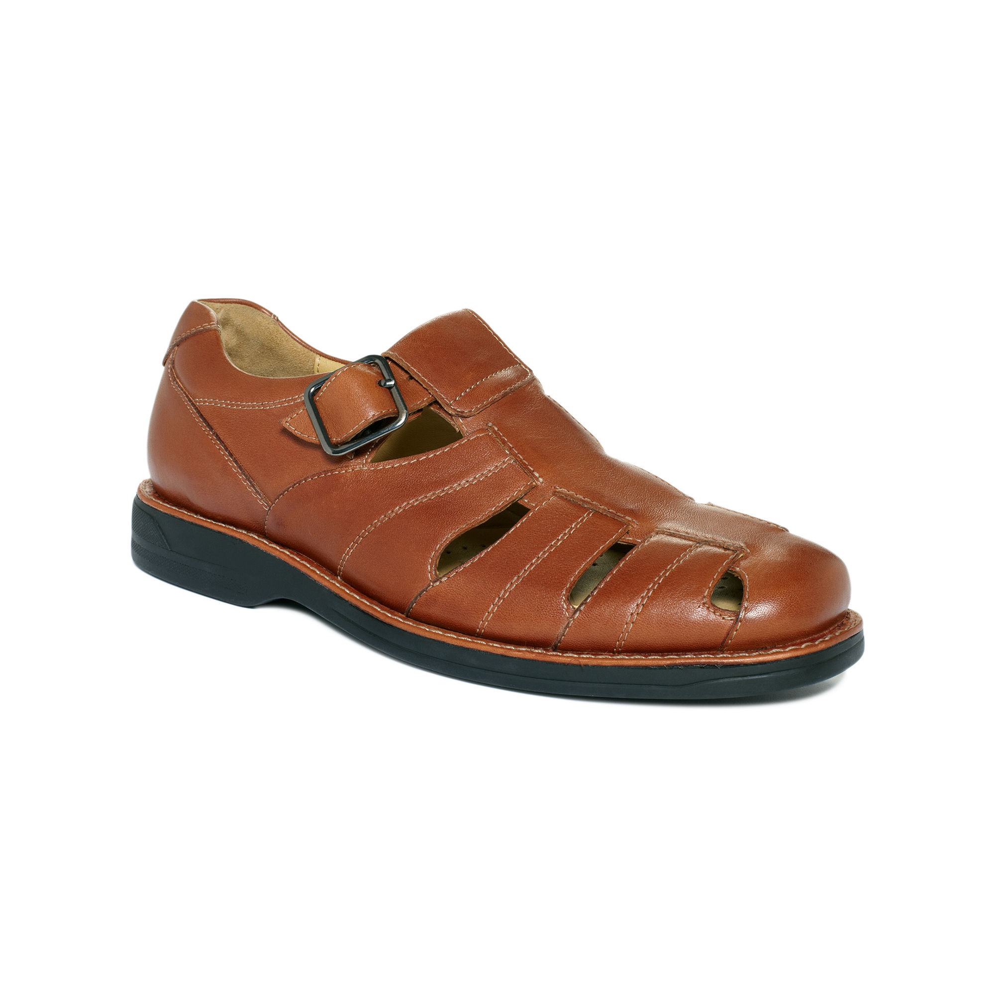 Johnston & Murphy Golson Fisherman Sandals in Brown for Men (tan) | Lyst