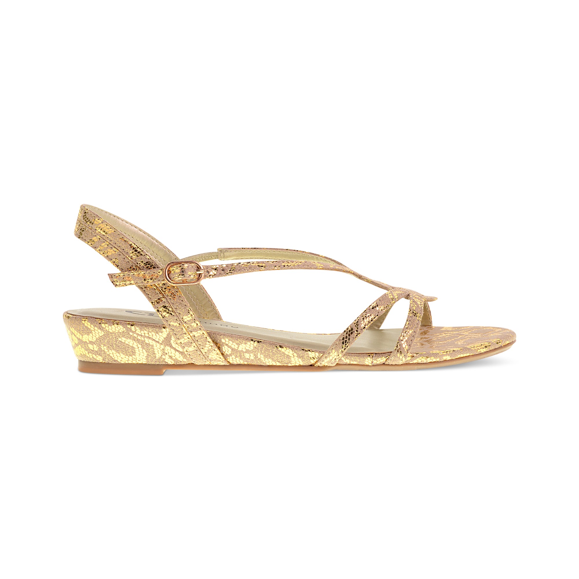 Lyst - Chinese Laundry Cl By Laundry Shoes Silvie Flat Sandals in Metallic