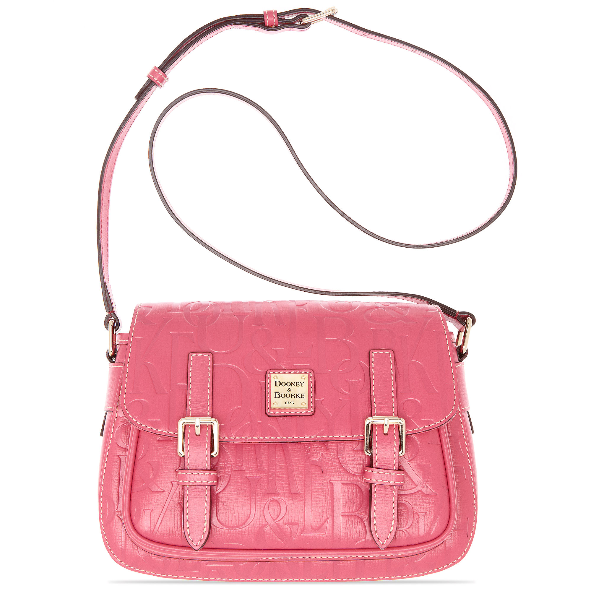 Lyst Dooney Bourke Db Embossed Retro Small Safari Crossbody In Pink Gallery