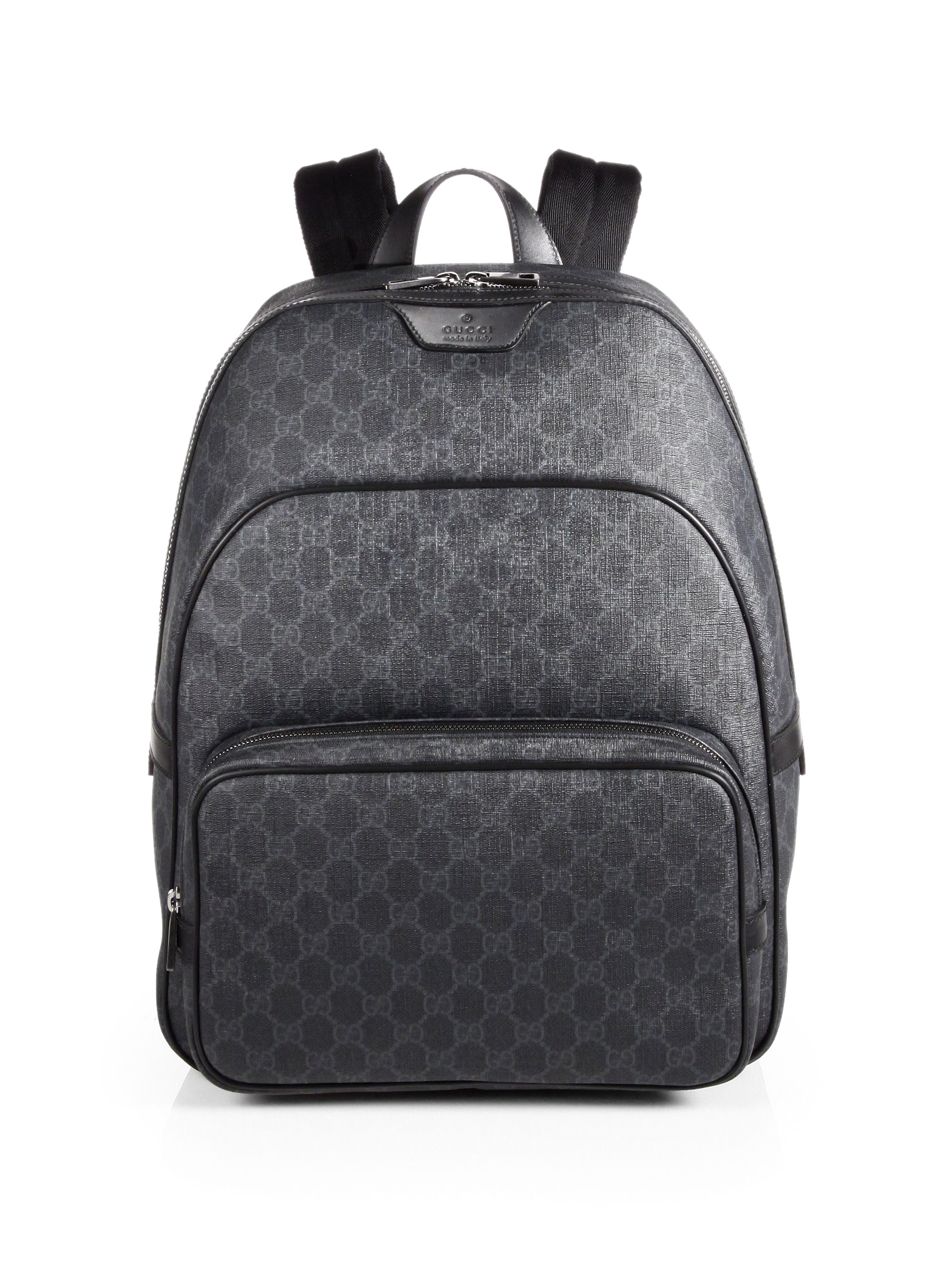 gray gucci backpack