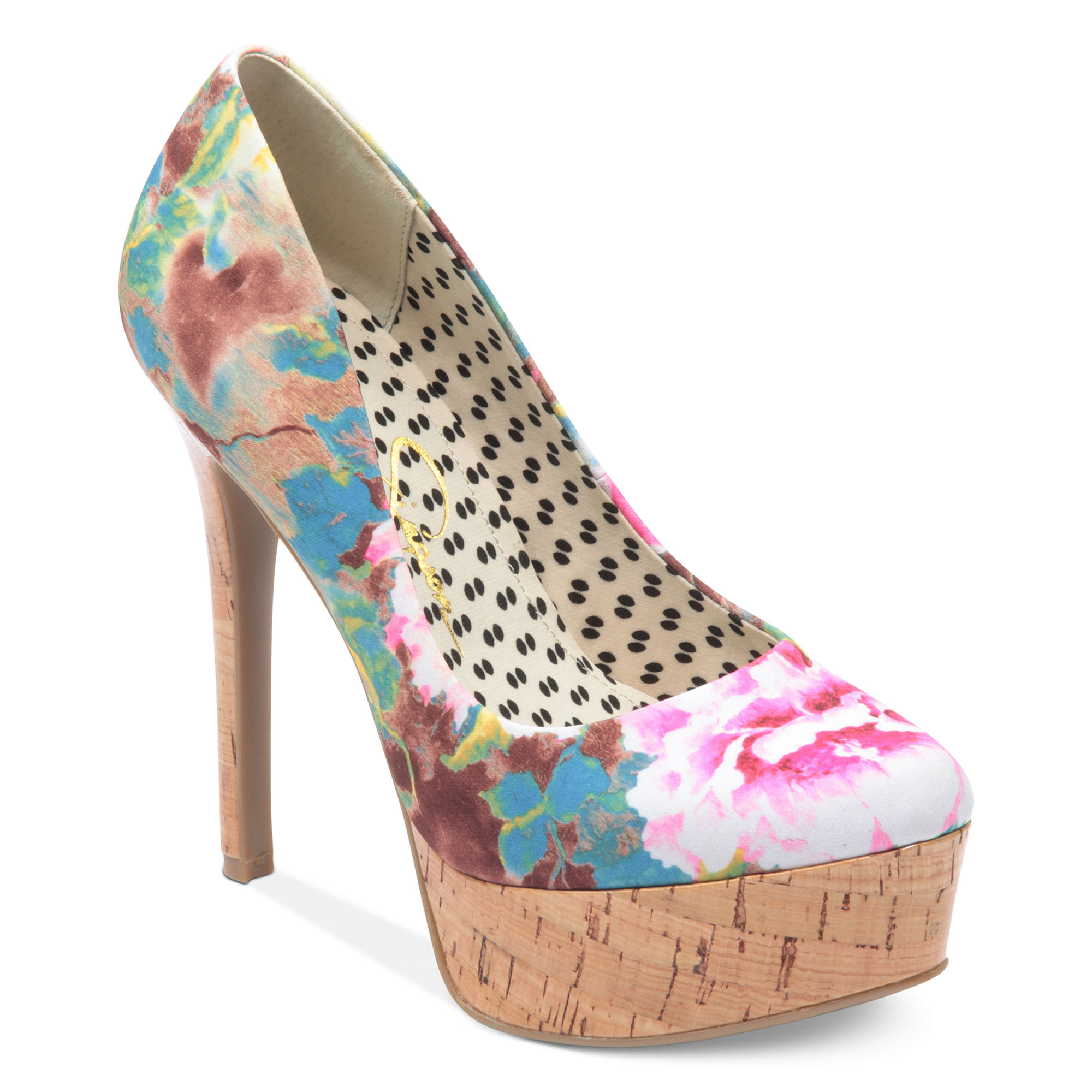 Jessica Simpson Waleo Platform Pumps in Multicolor (floral) | Lyst