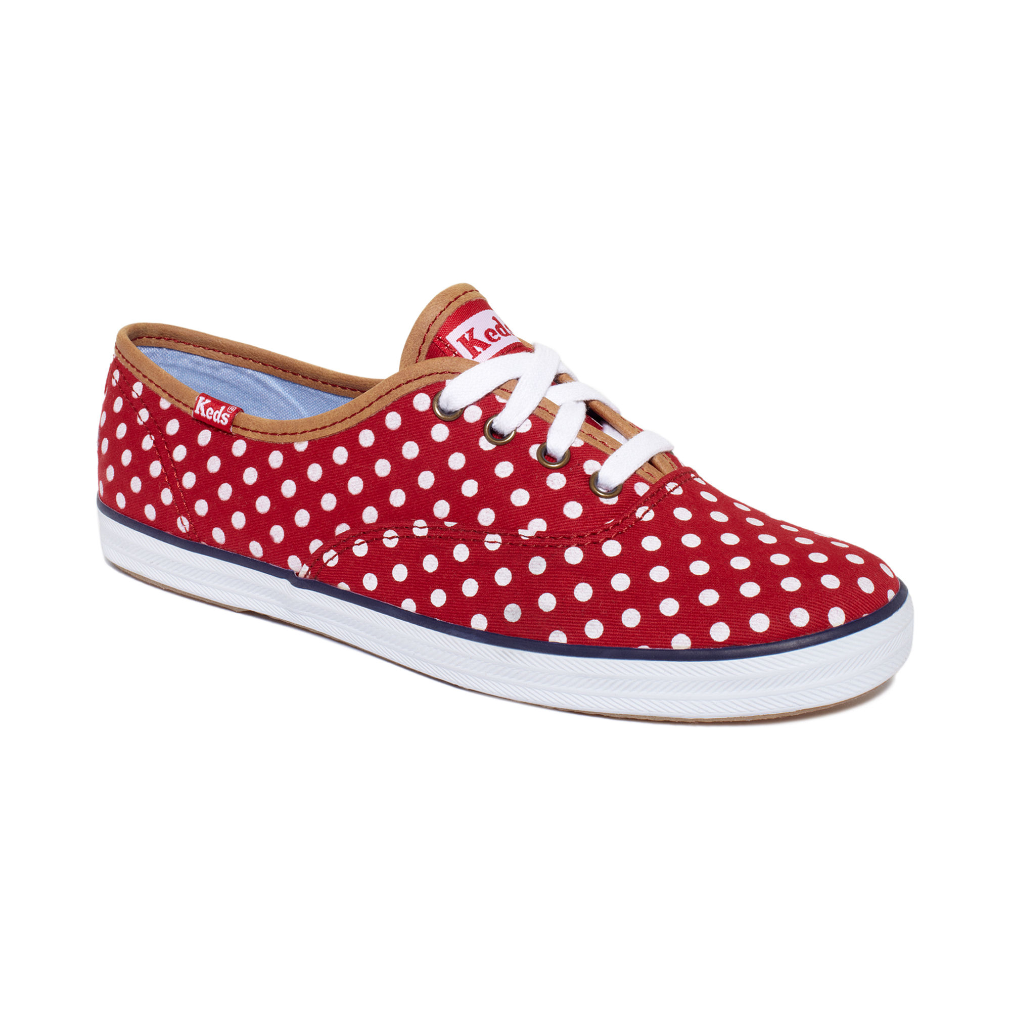Keds Champion Dot Sneakers in Red | Lyst
