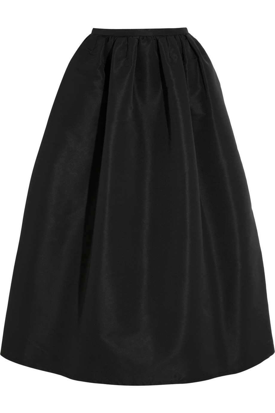 Red Valentino Taffeta Maxi Skirt in Black | Lyst