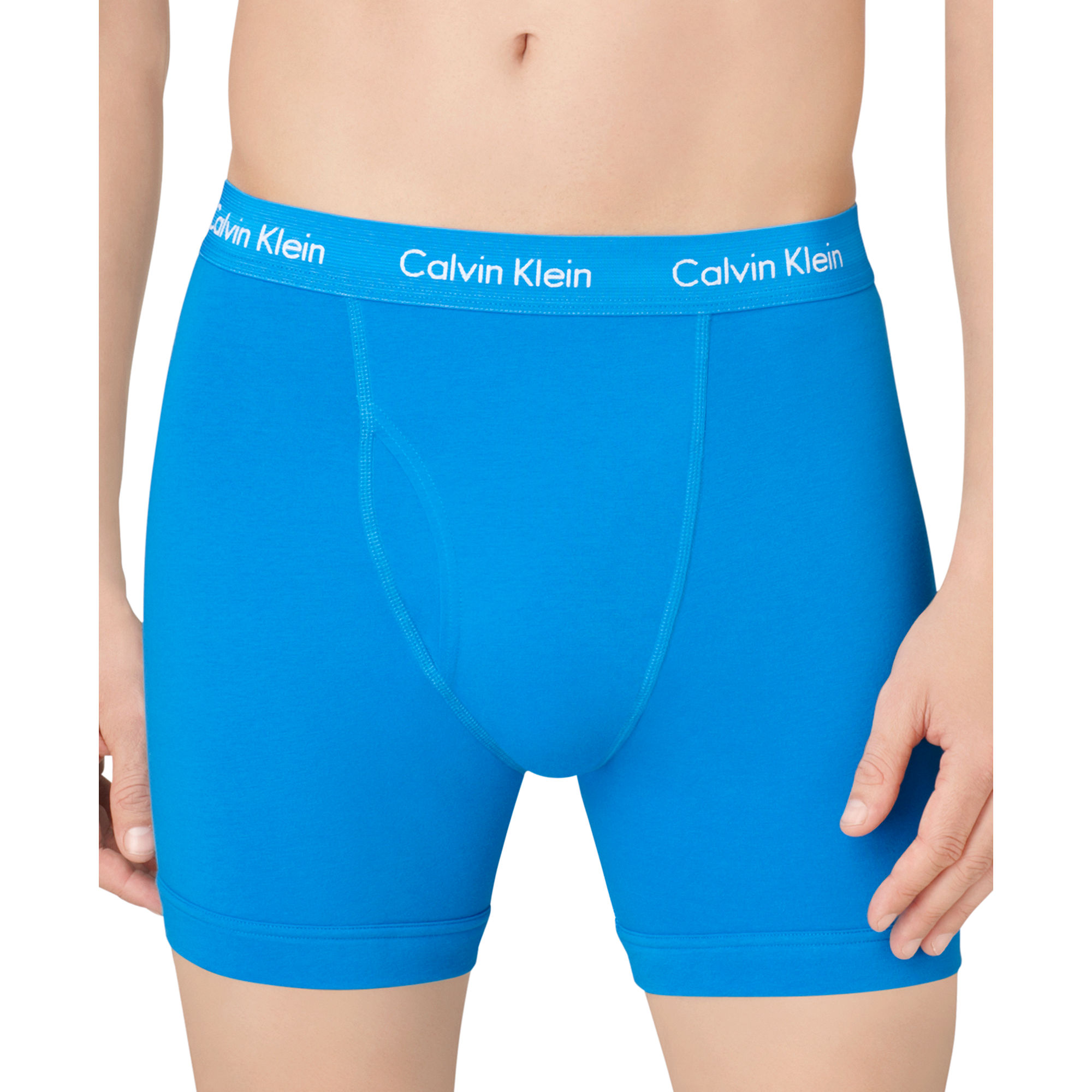 Calvin Klein Cotton Stretch Boxer Brief 2 Pack in Blue for Men (Grey ...
