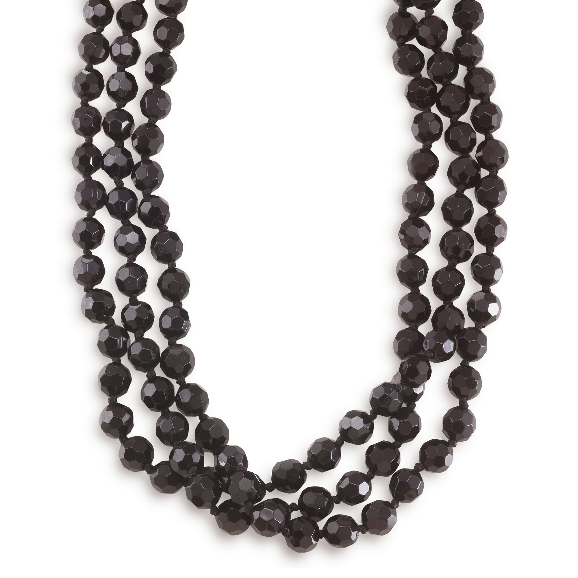 Lyst - Carolee Necklace, Jet Bead Long Rope in Black