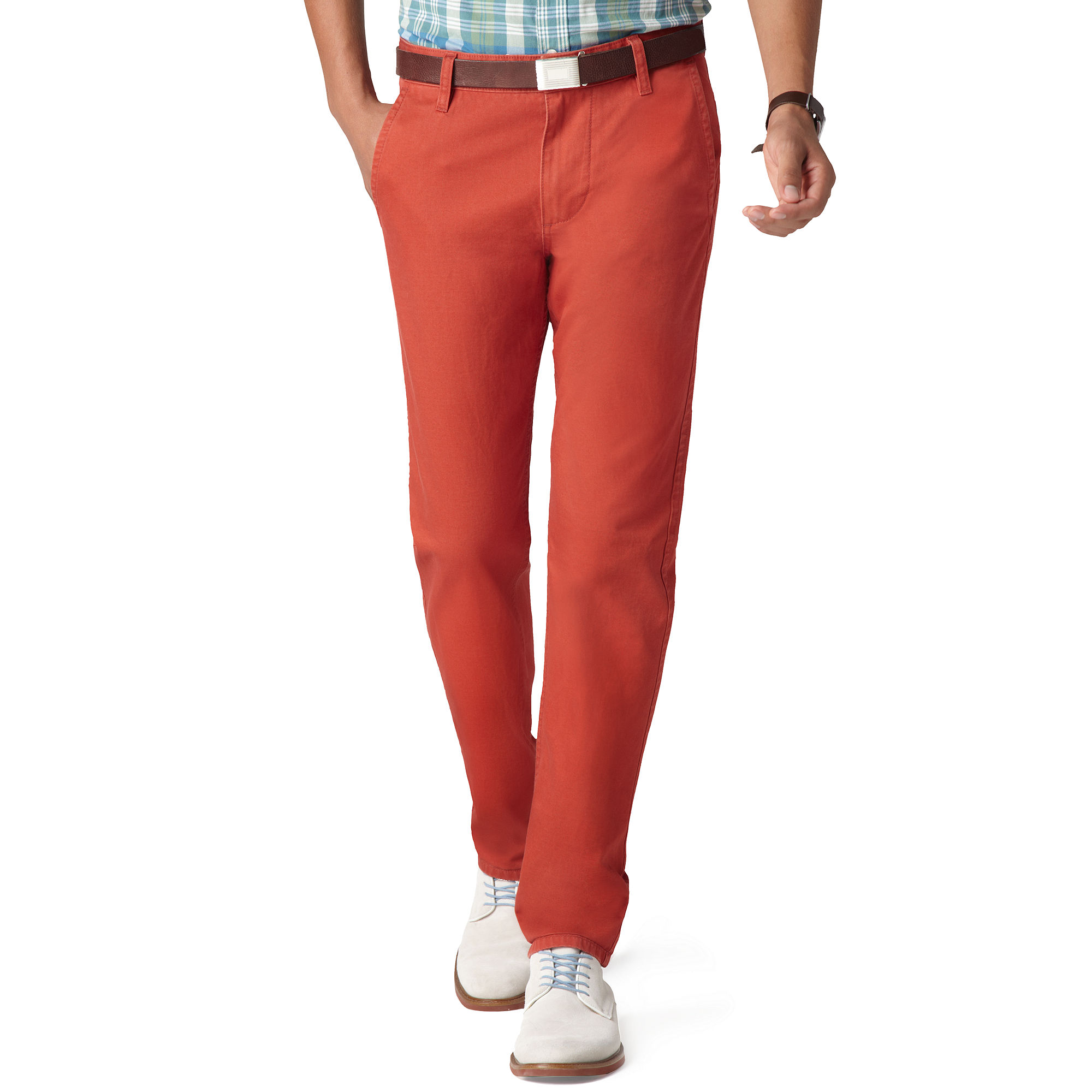 Dockers Slim Fit Alpha Khaki Color in Red for Men (Red Ochre) | Lyst