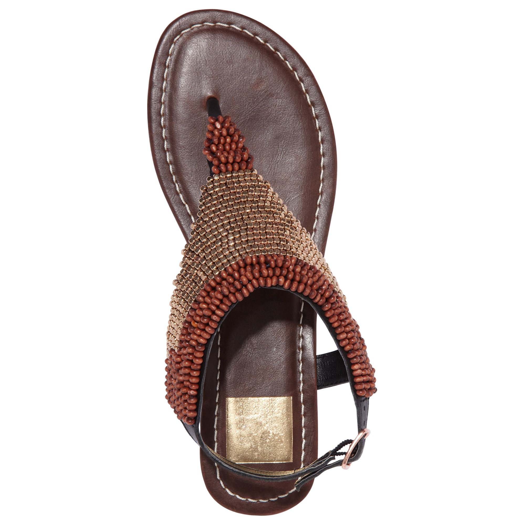 beaded flat sandals