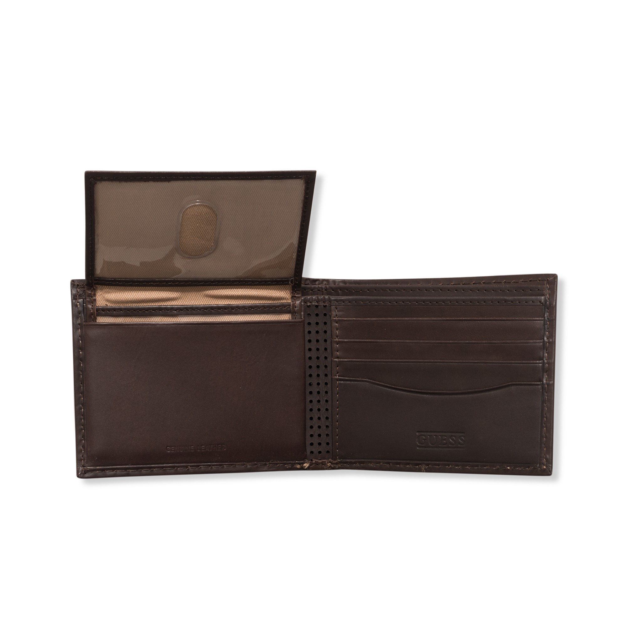 Lyst - Guess Guess Wallets Sunrise Passcase Billfold Wallet in Brown ...