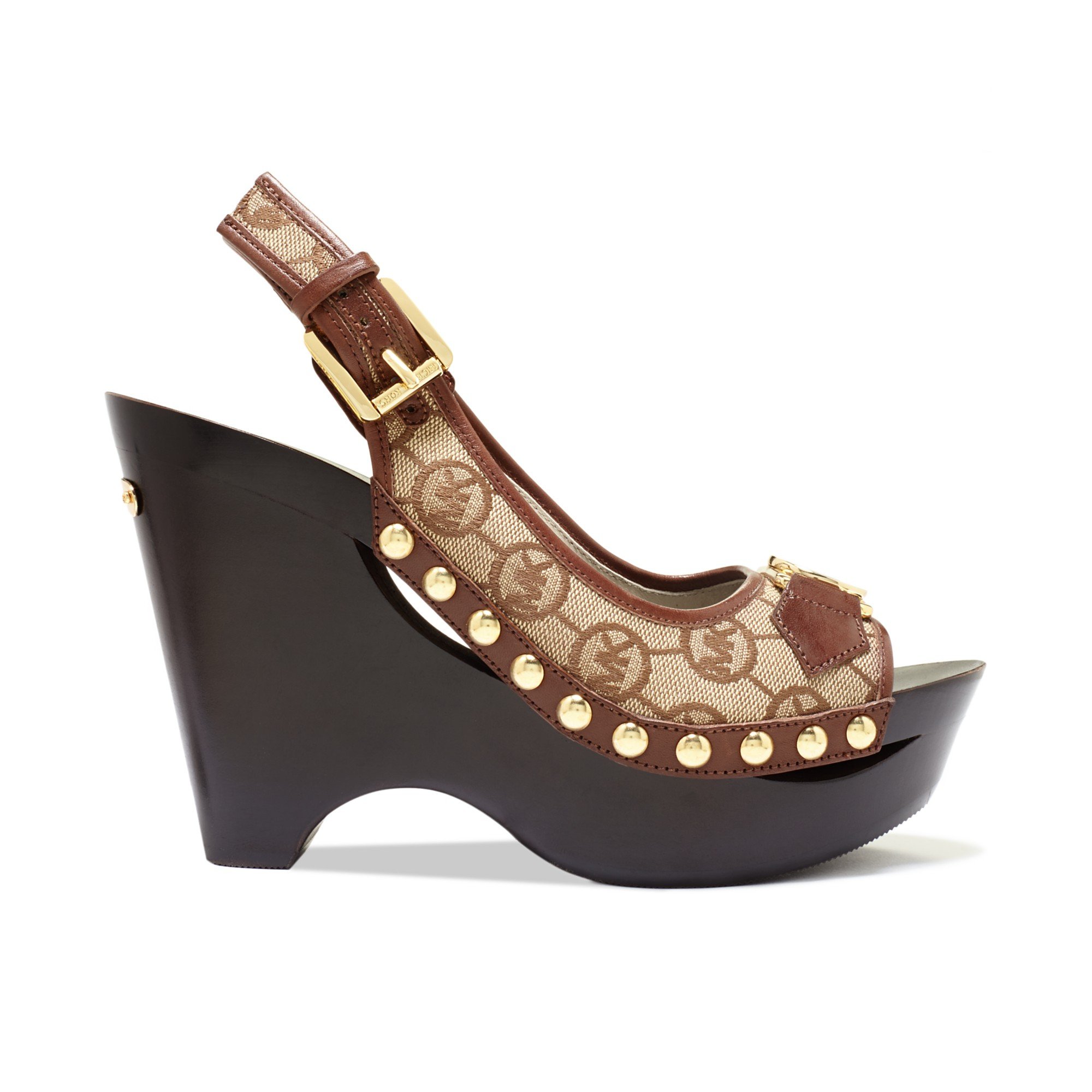 Michael Kors Charm Platform Wedge Sandals in Black Lyst