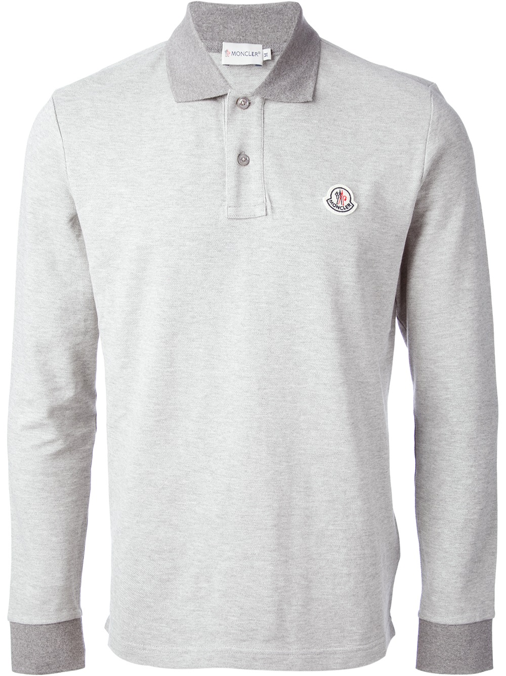moncler white long sleeve polo moncler white long sleeve polo