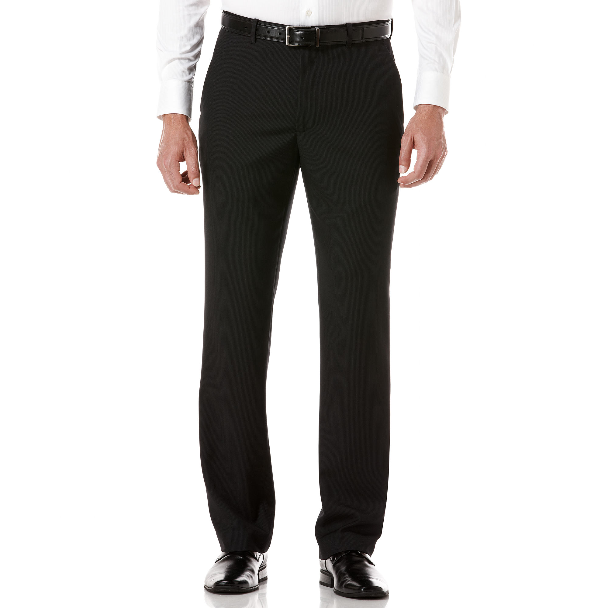 Perry Ellis Portfolio Travel Luxe Dress Pants in Black for Men (black ...